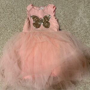 Petite Hailey Ribbed Top sleeveless Tutu Dress